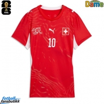 Sveits Granit Xhaka #10 Hjemmedrakt Dame EM 2024 Kortermet
